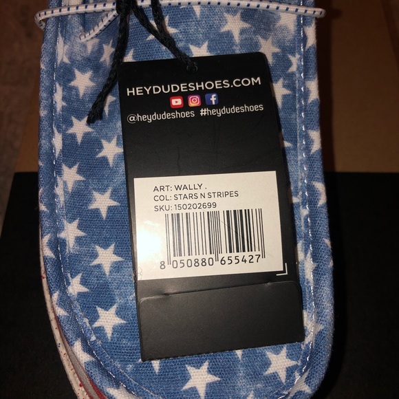 Hey Dude Stars and Stripes | Limited Edition | Men’s L11-M9 - Picture 5 of 6